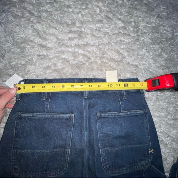 AMERICAN EAGLE AE77 Premium Stovepipe Carpenter Jeans Dark Wash High Waist 00Shr - Picture 12 of 12